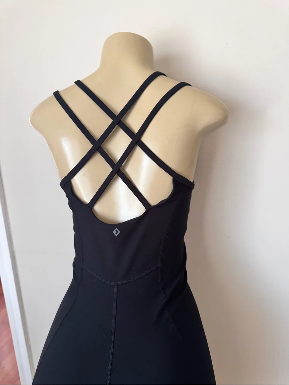 Women’s Black Strappy Back Active Jumpsuit